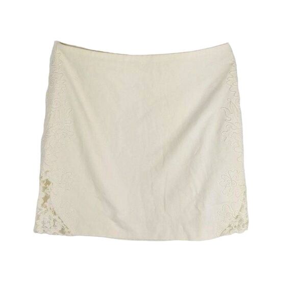 Cache Mini Skirt 6 Lace Embroidered White - Picture 6 of 12
